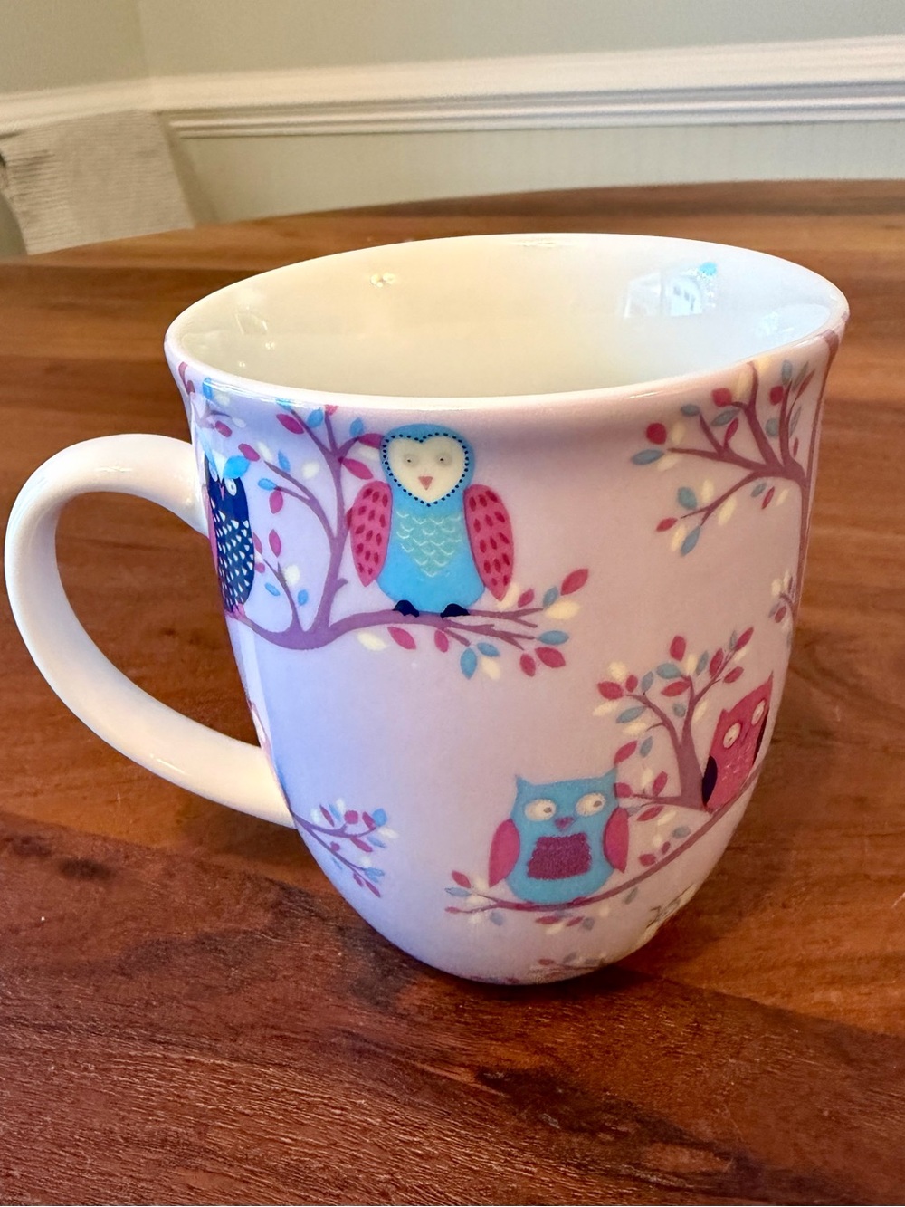 Owls Creative Tops LTD Purple Multicolor Ceramic Coffee Mug Never Used